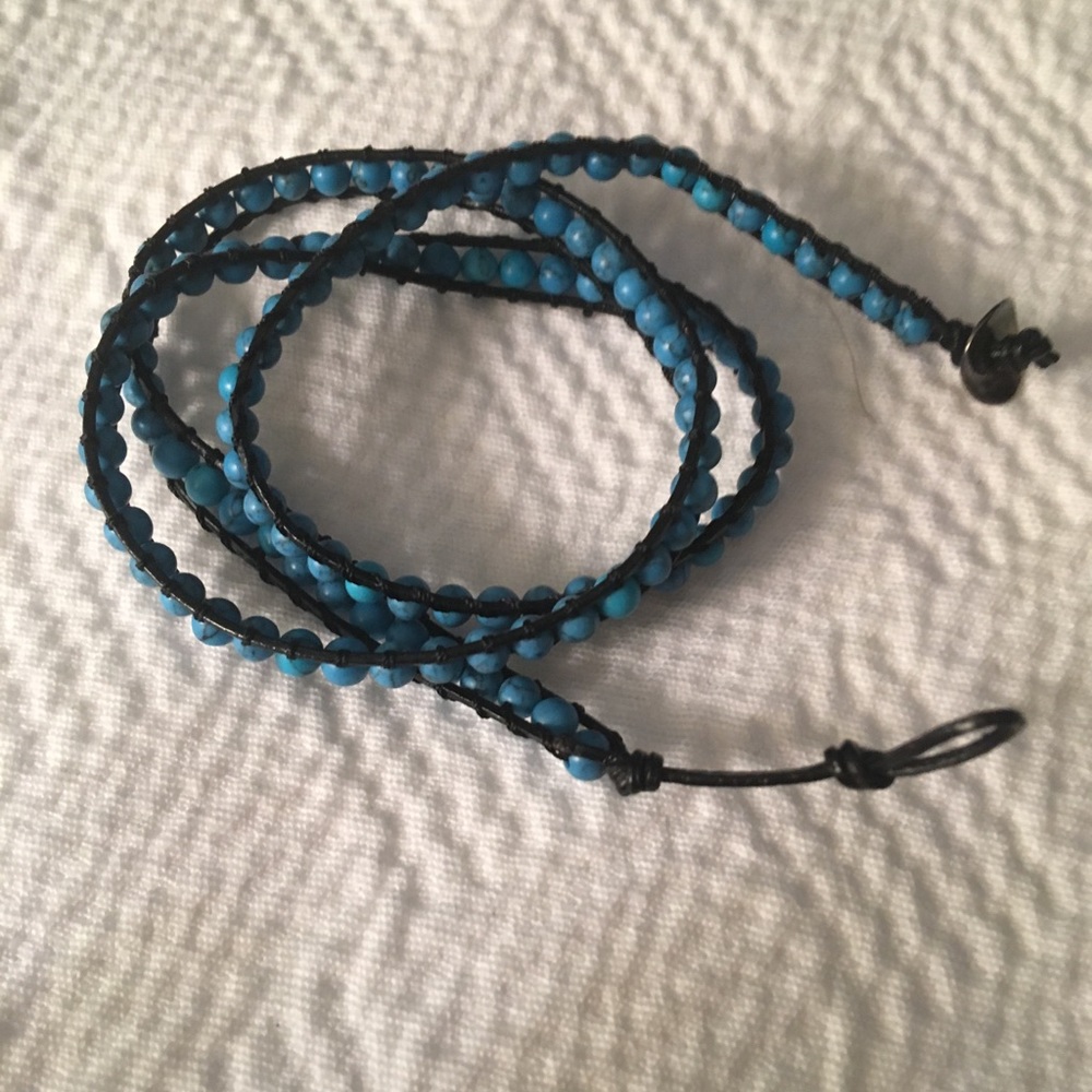 Turquoise wrap bracelet